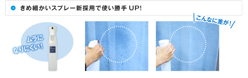 ムラになりにくい！　こんなに差が！